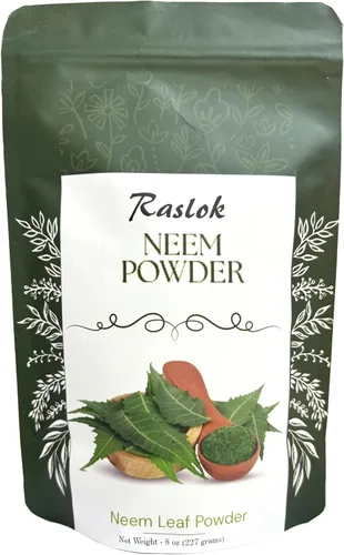Miniatura 4 de Raslok Polvo de neem Polvo de neem 100% puro y natural Suplemento de neem muy amargo para la piel, cabello y desintoxicación (3.52 onzas)