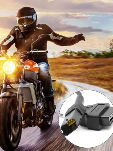 Miniatura 8 de 4 Pin a 16 Pin Cable adaptador OBD2 diagnóstico de fallas de motor y detector se adapta para la programación de ECU de motocicletas Ducati