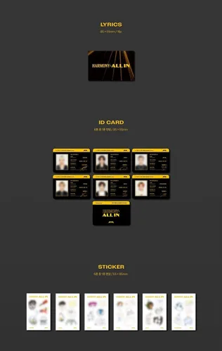 Miniatura 4 de Generic P1HARMONY HARMONY ALL IN 6º Mini álbum (FIT IN Ver.) K-POP SELLADO