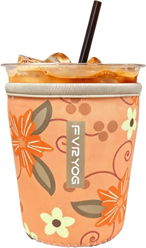 Miniatura 102 de Fundas de neopreno reutilizables aisladas para café helado, fundas para tazas de café helado, fundas para bebidas heladas y calientes