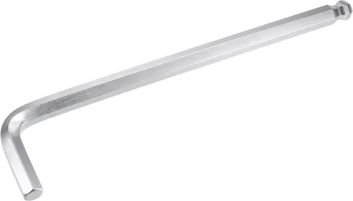 Miniatura 22 de uxcell Llave de llave hexagonal de extremo de bola de 0.059 in, herramienta de reparación CR-V en forma de L de brazo largo Tono plateado