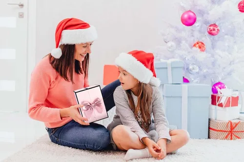 Miniatura 8 de AddWel Regalos para el Día de la Madre, para mamá de hija e hijo, para cumpleaños, rosas reales preservadas con collar de plata de ley con I Love