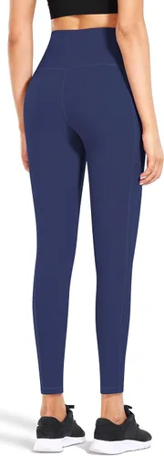 Miniatura 3 de Fengbay Pantalones de yoga de cintura alta, pantalones de yoga con bolsillo, control de abdomen, entrenamiento, correr, leggings de yoga elásticos