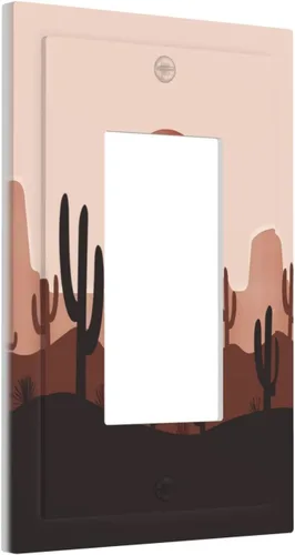 Miniatura 68 de Placa de pared de 1 cuadrilla, diseño de playa, océano, amanecer, mar, atardecer, cubierta de interruptor de luz en blanco, decorativo, sin