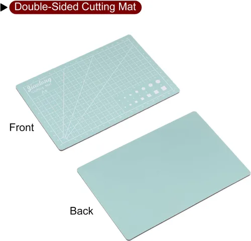 Miniatura 6 de HARFINGTON Alfombrilla de corte autorreparable A5 de 9 x 6 pulgadas, tabla de cortar de doble cara para manualidades, trabajo de arte, corte