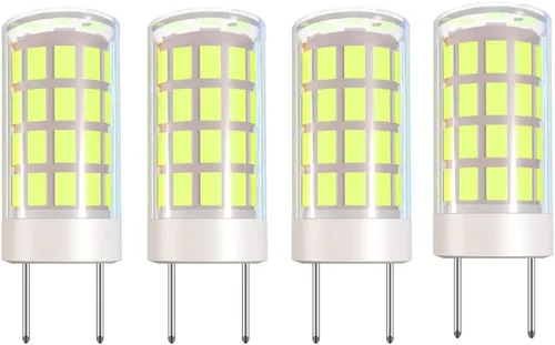 Miniatura 8 de Bombilla LED GY6.35 GY6.35 con base bipin T4 JC tipo 4W, bombilla LED halógena de 40 W, equivalente a bombillas halógenas AC110V/120V/130V (no 12V)