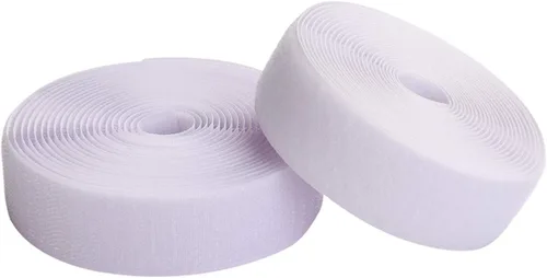 Miniatura 2 de MYUREN - Cinta de gancho y bucle para coser de 1 pulgada, tiras de nailon no adhesivas en la parte trasera, cierre de tela no adhesivo, cinta Blanco