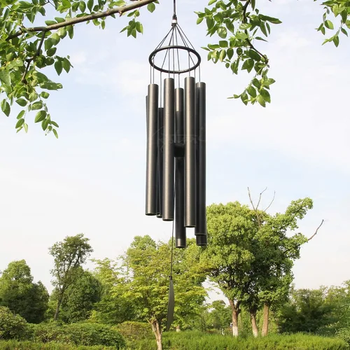 Miniatura 6 de ASTARIN - Carillón de viento para exteriores, gran tono profundo, 91 cm de gran carillón para exteriores, afinado, relajante, bajo grave, carillones