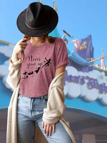 Miniatura 3 de Camiseta de Never Grow Up para mujer divertida camiseta del Reino mágico camisetas inspiradas en las fiestas para jóvenes regalos de fiesta