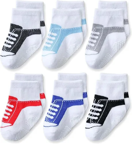 Miniatura 15 de EPEIUS Calcetines antideslizantes unisex para bebés niñas y niños (juego de 6)