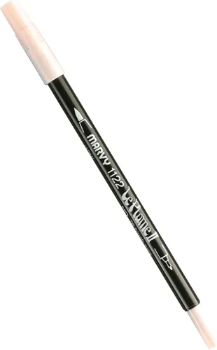 Uchida 1122-C-76 Marvy Extra Fine Tip Le Plume II Marcador de doble punta, color rosado suave