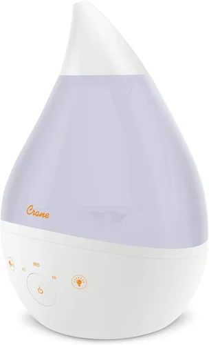 Miniatura 10 de Crane Humidificador ultrasónico de niebla fría 4 en 1 Drop 2.0 con máquina de sonido, luz nocturna, bandeja de aroma, relleno superior de 1 galón