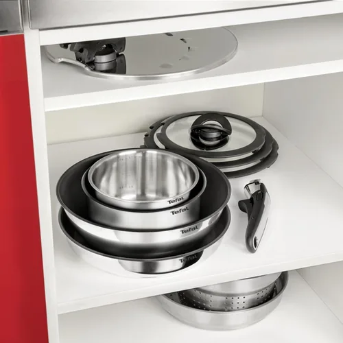 Miniatura 6 de Tefal Ingenio Preference ON - Juego de sartenes antiadherentes de inducción de 13 piezas, sartenes de 24 y 11.0 in, cacerolas de 16 y 7.9 in, wok
