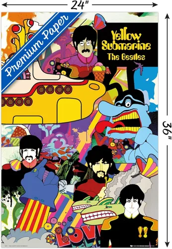 Miniatura 3 de Trends International Póster de pared de collage submarino de 24 x 36 pulgadas, versión premium sin marco de 24 x 36 pulgadas