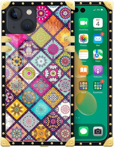 Miniatura 33 de DAIZAG Funda compatible con iPhone 14 Pro Max, funda de Angel Wings Girl para iPhone 14 Pro Max, decoración de metal de TPU suave a prueba de golpes