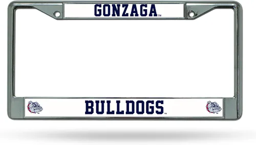 Miniatura 44 de Rico Industries NCAA Premium 12" x 6" Chrome Frame with Plastic Inserts - Car/Truck/SUV Automobile Accessory