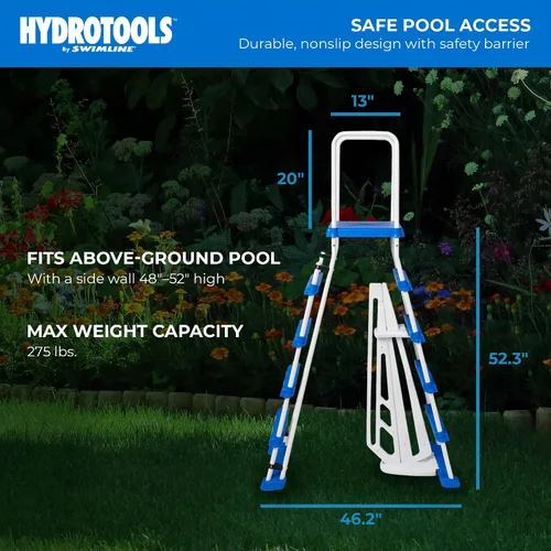 Miniatura 4 de Swimline 87950/87952L Escalera de entrada para piscina de tierra, 52 pulgadas, multicolor