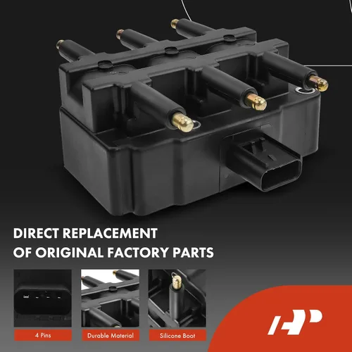 Miniatura 4 de A-Premium 1 paquete de bobina de encendido y 6 bujías de iridio compatibles con Chrysler Town & Country y Dodge Grand Caravan y Jeep Wrangler