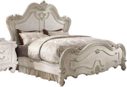 Miniatura 16 de Acme Cama con paneles de madera tamaño King Versalles en roble cereza roble cerezo