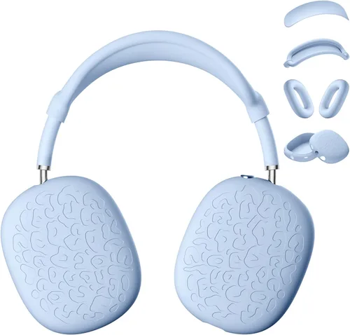 Miniatura 14 de Funda de silicona de leopardo para auriculares AirPods Max, funda para almohadillas para los oídos, funda para auriculares y diadema para AirPod Max