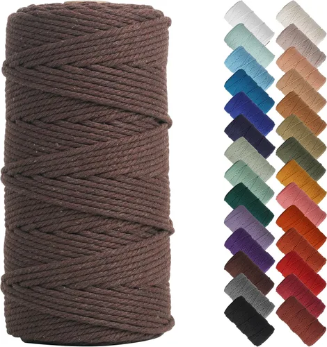 Miniatura 58 de NOANTA - Cuerda de macramé color beige natural, 1/8 pulgadas (3 mm) x 109 yardas (100 metros), cuerda de algodón colorido para colgar en la pared