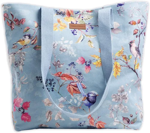 Miniatura 41 de Maison d' Hermine - Bolsa de lona de algodón reutilizable para mujeres, con asa para el hombro, bolsas a granel para compras y viajes