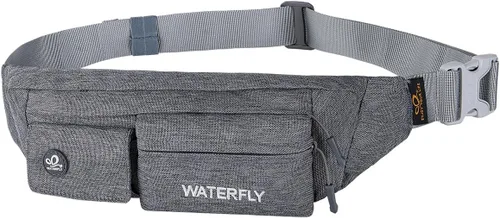 Waterfly - Cangurera delgada de poliéster suave, resistente al agua, para hombre y mujer, para exteriores, correr, escalar, llevar iPhone 5 6 Plus