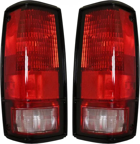 EPIC LIGHTING - Luces traseras sin bisel de repuesto para 82-93 S10 82-90 S15 91-93 SONOMA [GM2800106 GM2801106 915709 915710] Par