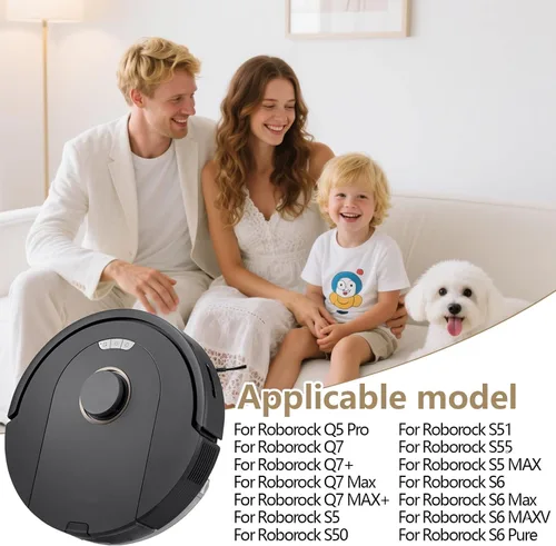 Miniatura 2 de Almohadilla de fregona para Roborock Q5 Pro, Q7, Q7 Max, S5, S5 MAX, S6, S6 MAXV, S6 Pure, Serie E, Q5, Q8 Max+, Q8 Max Robot Aspirador, 8 piezas