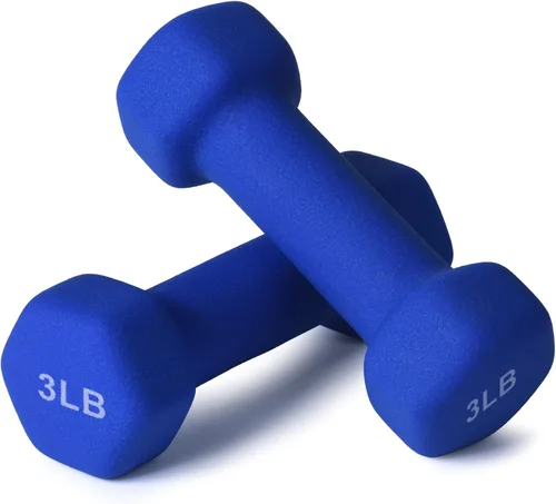 Miniatura 60 de Portzon Mancuernas de neopreno con agarre antideslizante para ejercicio de entrenamiento corporal total y tonificación muscular, compatible con 2