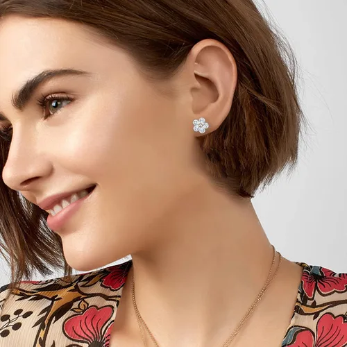 Miniatura 3 de Aretes de acero quirúrgico para orejas sensibles, 6 pares de aretes redondos de circonia cúbica transparente, hipoalergénicos, multipiercing