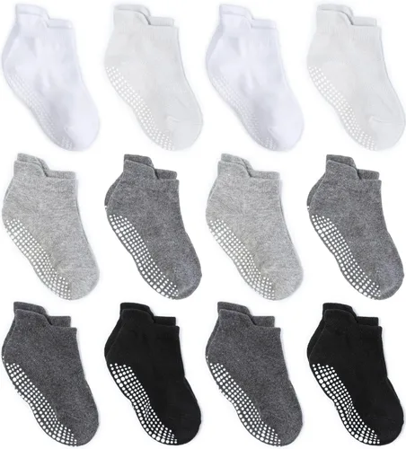 Miniatura 28 de Calcetines tobilleros antideslizantes Zaples para bebés con suelas antideslizantes para bebés, niños pequeños, niños y niñas