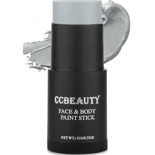 Miniatura 11 de CCbeauty Barra de pintura facial naranja, kit de pintura facial, base de maquillaje SFX de cobertura completa, pintura corporal hipoalergénica