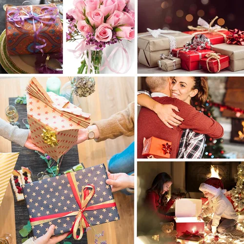 Miniatura 7 de WELTOKE 27 rollos de cinta rizadora de globos, cinta de envoltura de regalo para envolver, manualidades, bodas, fiestas, festivales, flores