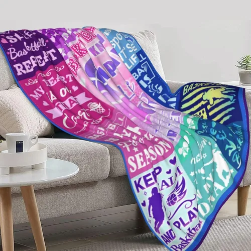 Miniatura 5 de Manta de baloncesto, regalos para niñas y mujeres, mantas de franela de baloncesto, accesorios de baloncesto, regalos para equipos de baloncesto
