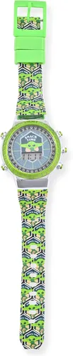 Miniatura 3 de Accutime Lucasfilm Star Wars Mandalorian - Reloj digital para niños, luces LED, pantalla LCD, niños pequeños, niñas o niños, correa de silicona