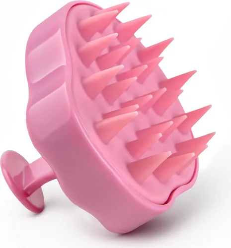 Miniatura 9 de RELAXXO Masajeador de cuero cabelludo para el crecimiento del cabello – Exfoliante y fregador de cabello para cuero cabelludo, cerdas suaves