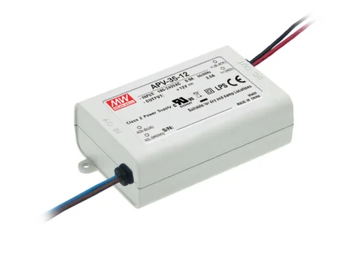 Fuente de alimentación LED 36W 12V 3A APV-35-12 Meanwell AC-DC Fuente de alimentación conmutada APV-35Series Mean Well CV Fuente de alimentación