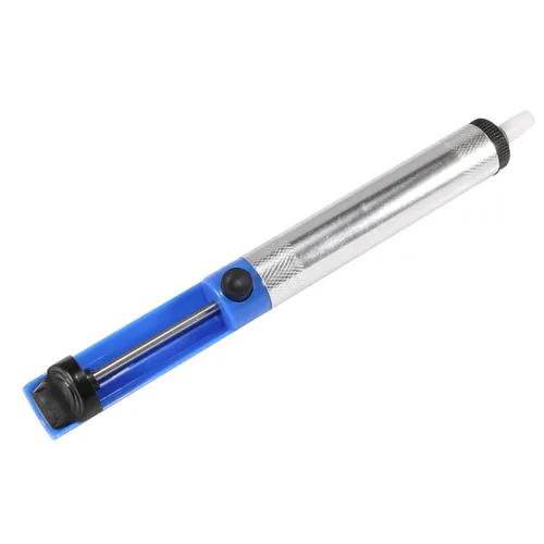 Miniatura 2 de uxcell Cuerpo de aluminio de la herramienta del removedor del hierro de la ventosa de la soldadura de la bomba de desoldadura