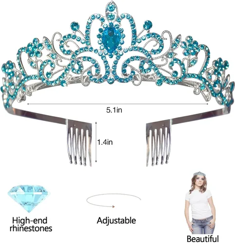 Miniatura 2 de Decoraciones de baby shower, Mommy to Be Crown and Sash Mother to Be Sash Baby Shower Boy Mommy to Be Faja y tiara para niños (azul), banda
