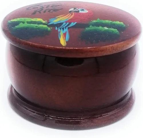 Miniatura 11 de Joyero de madera - Decoración pintada a mano - Juego de 1 joyero auténtico de la selva tropical costarricense - Artesanal - Estuche