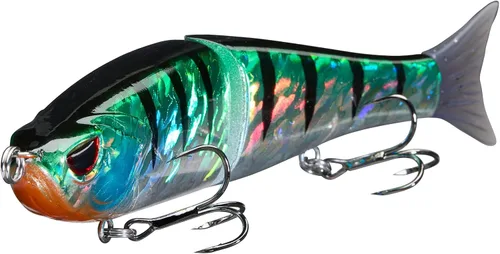 Miniatura 32 de Señuelos Bassdash SwimShad Glide articulados Swimbait Lubina Cachorro Salmón Trucha Almizclado Señuelo de Pesca Bajo Largemouth