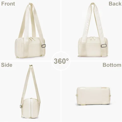 Miniatura 3 de Mini bolsa de gimnasio pequeña bolsa de lona para mujer, bolsa de entrenamiento rosa, ligera, para viajes de fin de semana, deportes, yoga, fitness