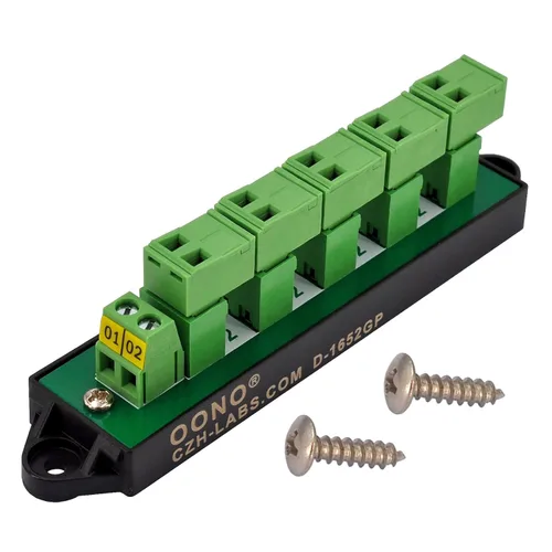Miniatura 11 de OONO Módulo de distribución de bloque de terminales de posición 2x12 de 16 amperios para CA DC