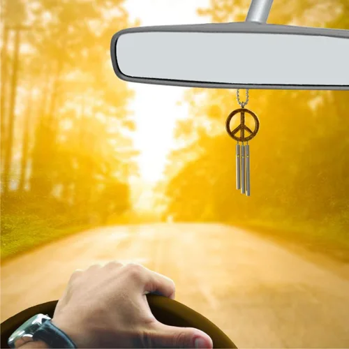 Miniatura 5 de Abalorio musical para coche de Jacob, señal de paz, mini campanilla de viento