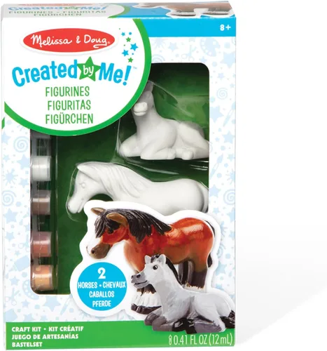 Miniatura 9 de Melissa & Doug Decorate-Your-Own Dinosaur, kit de artesañías de figuras; 2 dinosaurios de resina sólida pintada
