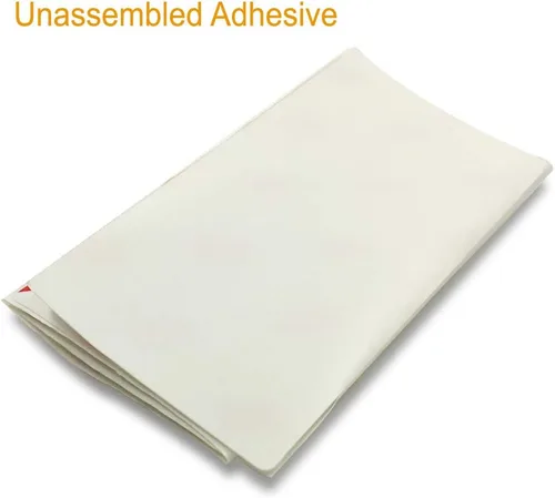Miniatura 6 de Aluminio anodizado grabado láser placa de metal grabado láminas de grabado 100X50mm esquina redonda con adhesivo (1 color 1 unidad, blanco, 4 piezas)