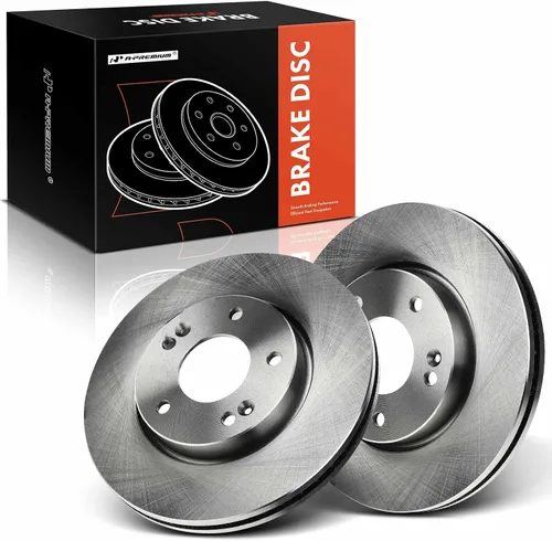 A-Premium Rotores de freno de disco ventilados delanteros de 11.02 pulgadas (11.024 in) compatibles con modelos seleccionados de Hyundai y Kia: