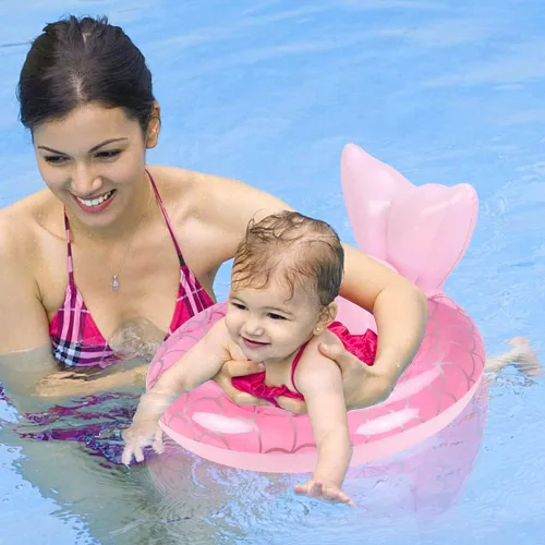 Miniatura 2 de Nuevos flotadores de piscina para bebés de UMBWORLD para niños pequeños de 8 a 48 meses, hasta 44lb, anillo de natación inflable con asiento
