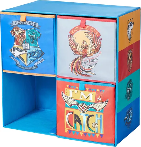 Miniatura 7 de Baby Shark - Cubby plegable de almacenamiento suave con 3 cubos plegables